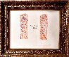 Stained Glass Columns Watercolor 1995 Watercolor by Jon Anderson - 1