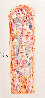 Stained Glass Columns Watercolor 1995 Watercolor by Jon Anderson - 6