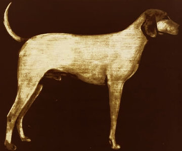 Medium Dog (Rust) 1998 Limited Edition Print - Joe Andoe Medium Dog (Rust) 1998 Limited Edition Print - Joe Andoe