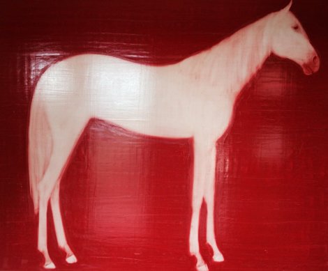 Red Horse 2000 60x72 Original Painting - Joe Andoe