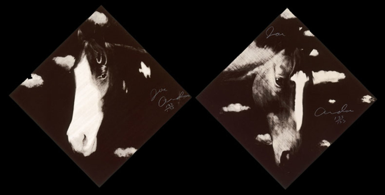 2 Horses Suite 1998 Limited Edition Print by Joe Andoe 2 Horses Suite 1998 Limited Edition Print by Joe Andoe