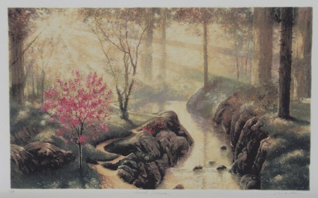 Forest Stream AP Limited Edition Print by Andrew Warden
