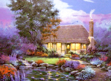 Lily Cottage Limited Edition Print - Andrew Warden Lily Cottage Limited Edition Print - Andrew Warden