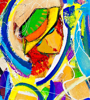 Untitled Abstract Painting 2020 48x48 Original Painting - Giora Angres Untitled Abstract Painting 2020 48x48 Original Painting - Giora Angres