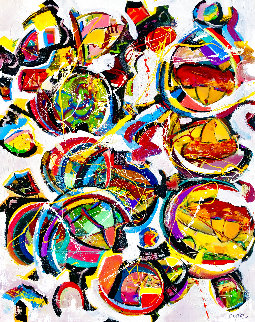Fun Times 2020 46x58 Huge Original Painting - Giora Angres Fun Times 2020 46x58 Huge Original Painting - Giora Angres