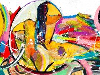 My Beautiful Girl Surfing 2020 48x58 Huge! Original Painting by Giora Angres - 2 My Beautiful Girl Surfing 2020 48x58 Huge! Original Painting by Giora Angres - 2