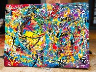 Meditation 2020 36x48 Huge Original Painting by Giora Angres - 1