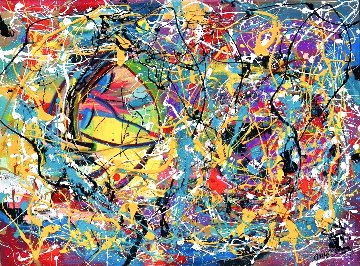 Untitled Painting 2020 36x48 Original Painting - Giora Angres Untitled Painting 2020 36x48 Original Painting - Giora Angres