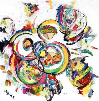 Atomica 2020 48x48 Super Huge Original Painting - Giora Angres Atomica 2020 48x48 Super Huge Original Painting - Giora Angres