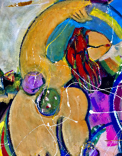 Untitled Painting 2020 48x48 Original Painting - Giora Angres Untitled Painting 2020 48x48 Original Painting - Giora Angres