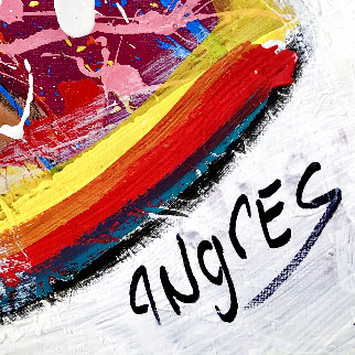 Untitled Painting 2020 48x48 Original Painting - Giora Angres Untitled Painting 2020 48x48 Original Painting - Giora Angres