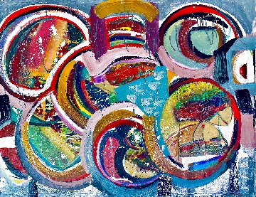 Untitled Painting 2020 36x48 Huge Original Painting - Giora Angres Untitled Painting 2020 36x48 Huge Original Painting - Giora Angres