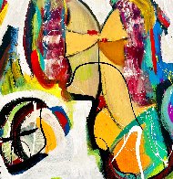 My Entourage 2020 48x48 Huge Original Painting by Giora Angres - 5 My Entourage 2020 48x48 Huge Original Painting by Giora Angres - 5