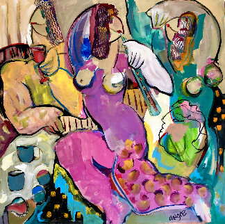 My Heart Belongs to You 2018 48x48 Huge Original Painting - Giora Angres My Heart Belongs to You 2018 48x48 Huge Original Painting - Giora Angres