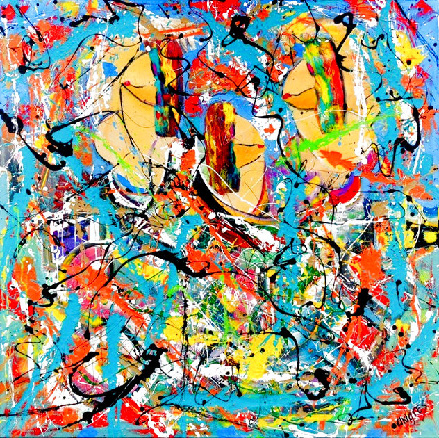Too Far Away 2020 48x48 Huge Original Painting by Giora Angres Too Far Away 2020 48x48 Huge Original Painting by Giora Angres