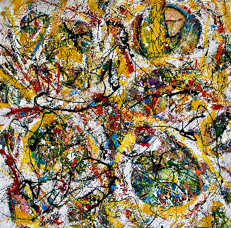 Gold Coast 2018 46x46 Super Huge Original Painting - Giora Angres Gold Coast 2018 46x46 Super Huge Original Painting - Giora Angres
