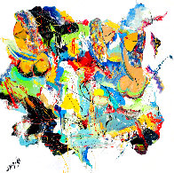 Rear View 2020 48x48 Huge Original Painting by Giora Angres - 0 Rear View 2020 48x48 Huge Original Painting by Giora Angres - 0