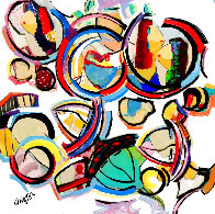 Masks 2020 48x48 Huge Original Painting by Giora Angres - 0 Masks 2020 48x48 Huge Original Painting by Giora Angres - 0