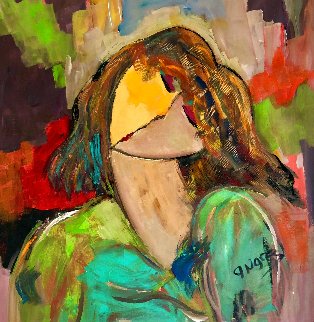 Lady Gaga 2021 28x28 Original Painting - Giora Angres Lady Gaga 2021 28x28 Original Painting - Giora Angres
