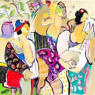 Private Concert 2018 48x48 Super Huge Original Painting - Giora Angres Private Concert 2018 48x48 Super Huge Original Painting - Giora Angres