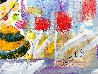 Hugging at the Beach 2018 36x48 Huge Original Painting by Giora Angres - 2