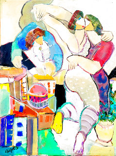 Untitled Painting 2018 48x36 Original Painting - Giora Angres Untitled Painting 2018 48x36 Original Painting - Giora Angres