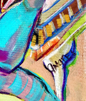 Untitled Abstract Painting 2018 48x58 Original Painting - Giora Angres Untitled Abstract Painting 2018 48x58 Original Painting - Giora Angres