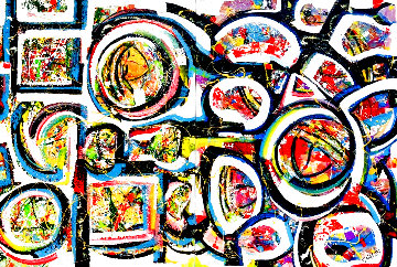 Untitled Abstract Painting 2020 48x72 Super Huge Original Painting - Giora Angres Untitled Abstract Painting 2020 48x72 Super Huge Original Painting - Giora Angres