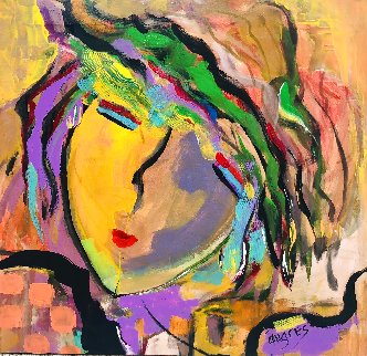 Untitled Painting 2015 22x24 Original Painting - Giora Angres Untitled Painting 2015 22x24 Original Painting - Giora Angres
