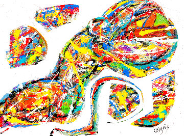 Untitled Abstract Painting 2020 48x36 Original Painting - Giora Angres Untitled Abstract Painting 2020 48x36 Original Painting - Giora Angres