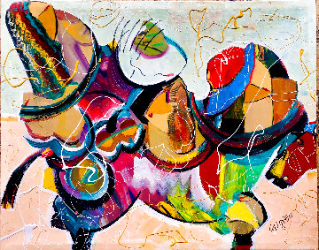 A Fashionable Women 2020 32x40 Huge Original Painting - Giora Angres A Fashionable Women 2020 32x40 Huge Original Painting - Giora Angres