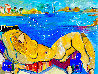 Beach Babe 2014 36x48  Huge Original Painting by Giora Angres - 0