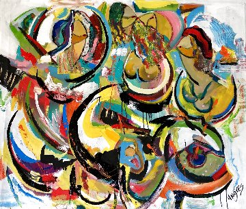 Sunset Cruise2020 45x52 Super Huge Original Painting - Giora Angres Sunset Cruise2020 45x52 Super Huge Original Painting - Giora Angres
