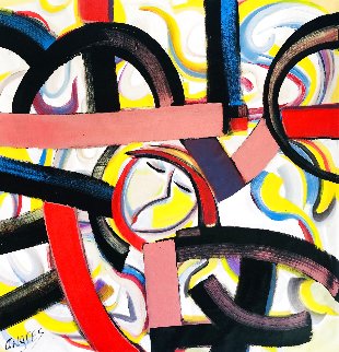 Medusa 2019 40x40 Super Huge Original Painting - Giora Angres Medusa 2019 40x40 Super Huge Original Painting - Giora Angres