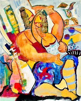 Falling Leaves 2014 48x36 Super Huge Original Painting - Giora Angres Falling Leaves 2014 48x36 Super Huge Original Painting - Giora Angres