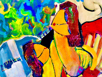 Fruit Basket 2019 40x36 Super Huge Original Painting - Giora Angres Fruit Basket 2019 40x36 Super Huge Original Painting - Giora Angres