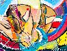 Head to Head 2020 34x36 Huge Original Painting by Giora Angres - 2