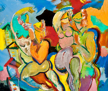 Good Times 2020 36x48 Super Huge Original Painting - Giora Angres Good Times 2020 36x48 Super Huge Original Painting - Giora Angres