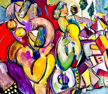 Morning Song 40x48 Super Huge Original Painting - Giora Angres Morning Song 40x48 Super Huge Original Painting - Giora Angres
