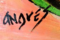 Island Love 2021 36x60 Huge Original Painting by Giora Angres - 3 Island Love 2021 36x60 Huge Original Painting by Giora Angres - 3