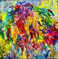 Tropical Breeze 2019 48x48 Huge Original Painting by Giora Angres - 1
