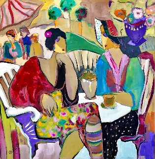 Nostalgia 2002 47x47 Huge Original Painting - Giora Angres Nostalgia 2002 47x47 Huge Original Painting - Giora Angres