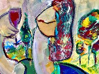 Fruit of the Vine 2016 46x46  Huge - Tuscany Original Painting by Giora Angres - 4