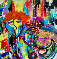 2nd Shot 2020 48x48 Huge Original Painting by Giora Angres - 1 2nd Shot 2020 48x48 Huge Original Painting by Giora Angres - 1