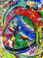 Harmony 2021 46x33 Huge Original Painting by Giora Angres - 2 Harmony 2021 46x33 Huge Original Painting by Giora Angres - 2