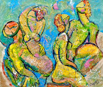Ecstasy 2020 46x50 Super Huge Original Painting - Giora Angres Ecstasy 2020 46x50 Super Huge Original Painting - Giora Angres