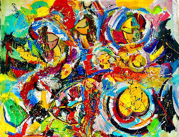 Magic Dance 2020 46x50 Super Huge Original Painting - Giora Angres Magic Dance 2020 46x50 Super Huge Original Painting - Giora Angres