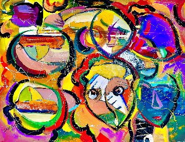 Krazee 2021 36x48 Huge Original Painting - Giora Angres Krazee 2021 36x48 Huge Original Painting - Giora Angres