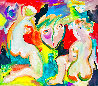 Voyeur 2021 48x52 - Huge Original Painting by Giora Angres - 1