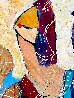 Beach Girl 2016 48x36 - Huge Original Painting by Giora Angres - 3